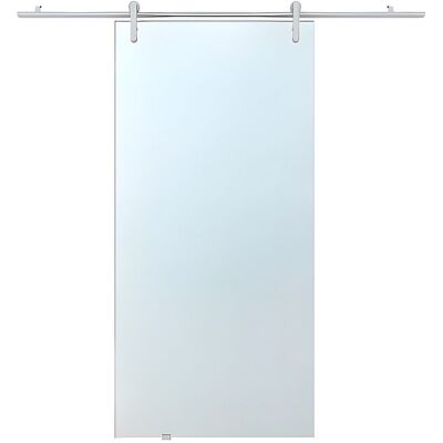 Vente-unique Schiebetür mit Laufschienensystem - 205 x 73 cm - Sicherheitsglas - CLEAVER Vente-unique Schiebetür mit Laufschienensystem - 205 x 73 cm - Sicherheitsglas - CLEAVER
