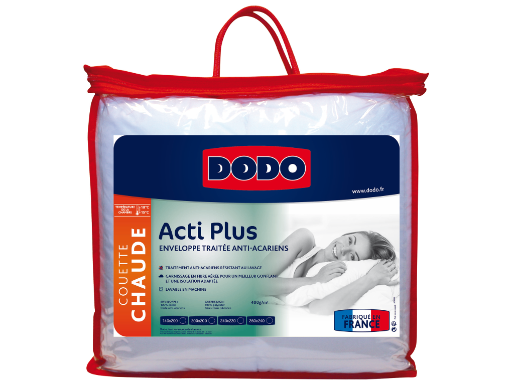 DODO Bettdecke antiallergen ACTI PLUS von DODO - 220x240 cm