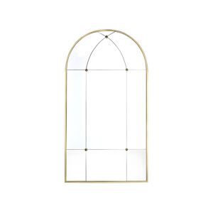 OZAIA Spiegel Vintage Fenster-Optik - Metall - 80 x 150 cm - Goldfarben - PALMYRE