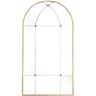 OZAIA Spiegel Vintage Fenster-Optik - Metall - 80 x 150 cm - Goldfarben - PALMYRE