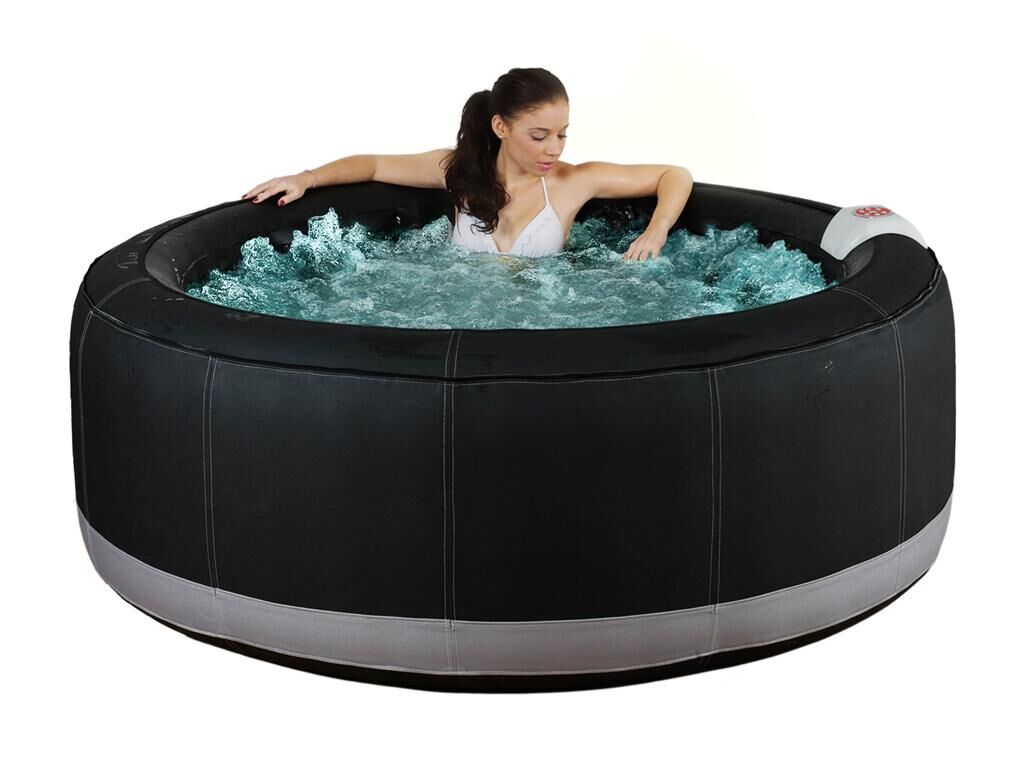 Vente-unique.ch Whirlpool aufblasbar BCOOL III - 4 Personen - D180xH65cm - Schwarz