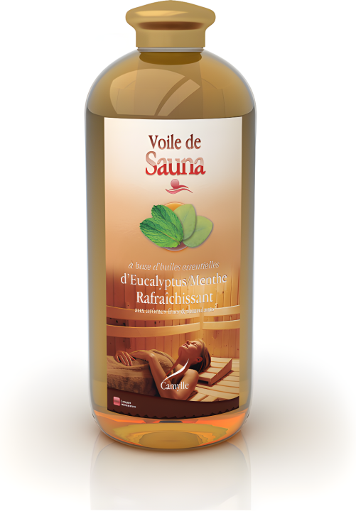 Vente-unique.ch Ätherische Öle Voile de Sauna 1 L - EUCALYPTUS/MENTHE