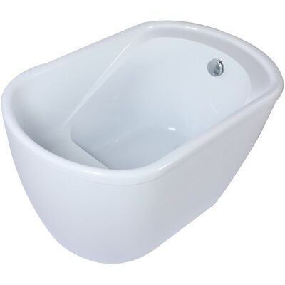 Vente-unique Badewanne Sitzbad 120 x 75 x 65 cm Acryl Weiß 165 L PICCOLA Vente-unique Badewanne Sitzbad 120 x 75 x 65 cm Acryl Weiß 165 L PICCOLA
