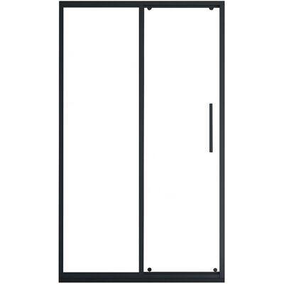 Vente-unique Duschtür Schiebetür - Schwarz matt - Industrial Style - 140 x 195 cm - TORONI Vente-unique Duschtür Schiebetür - Schwarz matt - Industrial Style - 140 x 195 cm - TORONI