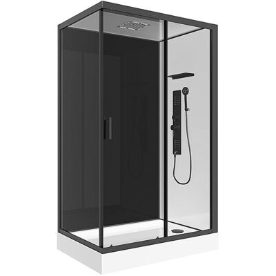 Vente-unique Duschkabine mit Hydromassage - Beidseitige Installation - 110 x 80 x 215 cm - FOMIRA Vente-unique Duschkabine mit Hydromassage - Beidseitige Installation - 110 x 80 x 215 cm - FOMIRA