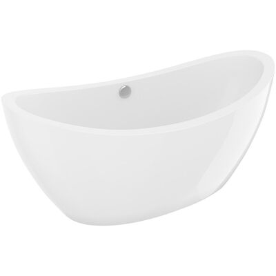 Vente-unique Freistehende Design-Badewanne 170 x 83 x 77 cm Weiß 225 L ALDA Vente-unique Freistehende Design-Badewanne 170 x 83 x 77 cm Weiß 225 L ALDA