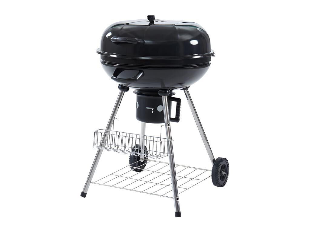 Vente-unique.ch Holzkohlegrill SAMPI - D. 66 cm x H. 90 cm - Schwarz