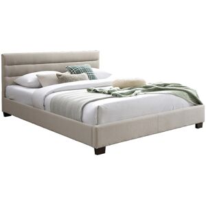 Vente-unique Polsterbett - 140 x 190 cm - Stoff - Beige - FAUSTIN Vente-unique Polsterbett - 140 x 190 cm - Stoff - Beige - FAUSTIN