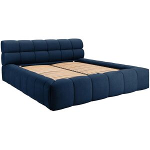 Vente-unique Bett mit Bettkasten - 180 x 200 cm - Stoff - Dunkelblau - FORVIK II von Pascal Morabito Vente-unique Bett mit Bettkasten - 180 x 200 cm - Stoff - Dunkelblau - FORVIK II von Pascal Morabito