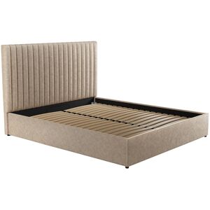 Vente-unique Bett mit Bett mit Bettkasten - - 160 x 200 cm mit Kopfteil - Stoff - Beige - SARAH II Vente-unique Bett mit Bett mit Bettkasten - - 160 x 200 cm mit Kopfteil - Stoff - Beige - SARAH II
