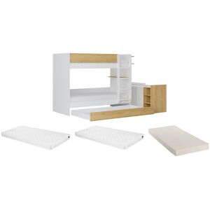 Domati - VenteUnique - NaturalWhite - Hochbett Domati - VenteUnique - NaturalWhite - Hochbett
