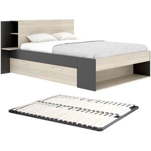 KEROSIA Bett 140x190 cm mit Stauraum - Moderner Stil KEROSIA Bett 140x190 cm mit Stauraum - Moderner Stil