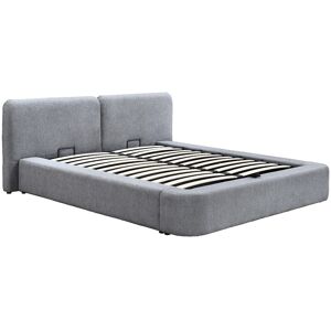 Vente-unique Bett mit Stauraum 160 × 200 cm – Stoff – Grau – JUDALO by Maison Céphy Vente-unique Bett mit Stauraum 160 × 200 cm – Stoff – Grau – JUDALO by Maison Céphy