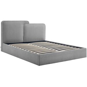Vente-unique Bett mit Stauraum 180 x 200 cm – Cordvelours – Grau – NAYOLA Vente-unique Bett mit Stauraum 180 x 200 cm – Cordvelours – Grau – NAYOLA