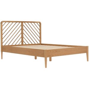 Vente-unique Bett 140 x 200 cm - Eiche und MDF - Natur - LERIAKI Vente-unique Bett 140 x 200 cm - Eiche und MDF - Natur - LERIAKI