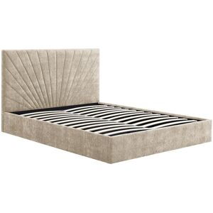 Vente-unique Bett mit Stauraum 180 x 200 cm – Strukturiertes Gewebe – Beige – RIBIOLA Vente-unique Bett mit Stauraum 180 x 200 cm – Strukturiertes Gewebe – Beige – RIBIOLA
