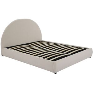 Vente-unique Bett mit Bettkasten 140 x 200 cm - Bouclé-Stoff - Creme - LIRIMO Vente-unique Bett mit Bettkasten 140 x 200 cm - Bouclé-Stoff - Creme - LIRIMO