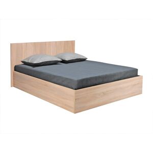 Vente-unique Bett mit Bettkasten - 160 x 200 cm - Naturfarben - ELPHEGE Vente-unique Bett mit Bettkasten - 160 x 200 cm - Naturfarben - ELPHEGE