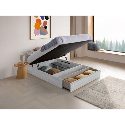 Vente-unique Bettgestell mit Bettkasten mit Schublade - 160 x 200 cm - Weiß - HESTIA von YSMÉE Vente-unique Bettgestell mit Bettkasten mit Schublade - 160 x 200 cm - Weiß - HESTIA von YSMÉE