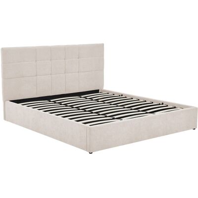 Vente-unique Bett mit Bettkasten - 180 x 200 cm - Stoff - Beige - ELIAVA von Pascal Morabito Vente-unique Bett mit Bettkasten - 180 x 200 cm - Stoff - Beige - ELIAVA von Pascal Morabito