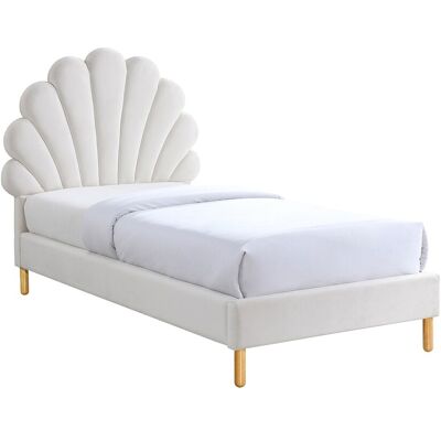 Vente-unique Bett Muschelbett - 90 x 190 cm - Samt - Beige - MOANA Vente-unique Bett Muschelbett - 90 x 190 cm - Samt - Beige - MOANA