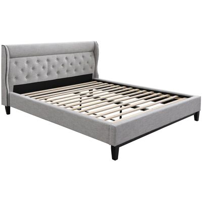 Vente-unique Bett 160 x 200 cm - Grau - MARSDENIO Vente-unique Bett 160 x 200 cm - Grau - MARSDENIO