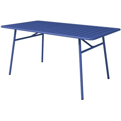 Vente-unique Gartentisch - D. 160 cm - Metall - Dunkelblau - MIRMANDE von MYLIA Vente-unique Gartentisch - D. 160 cm - Metall - Dunkelblau - MIRMANDE von MYLIA