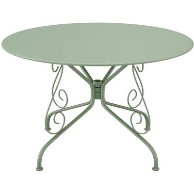 Vente-unique Gartentisch - D. 120 cm - Metall in Eisenoptik - Mandelgrün - GUERMANTES von MYLIA Vente-unique Gartentisch - D. 120 cm - Metall in Eisenoptik - Mandelgrün - GUERMANTES von MYLIA