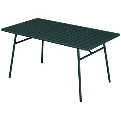 Vente-unique Gartentisch - L. 160 cm - Metall - Tannengrün - MIRMANDE von MYLIA Vente-unique Gartentisch - L. 160 cm - Metall - Tannengrün - MIRMANDE von MYLIA