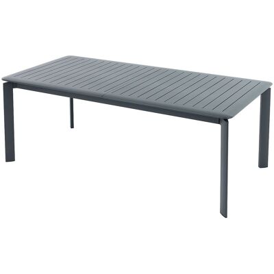 Vente-unique Ausziehbarer Gartentisch aus Aluminium L.205/286,5cm - Dunkelgrau - VELYRA von MYLIA Vente-unique Ausziehbarer Gartentisch aus Aluminium L.205/286,5cm - Dunkelgrau - VELYRA von MYLIA
