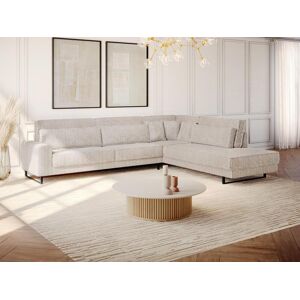 Großes Ecksofa - Ecke rechts - Cord - Beige - TESSIO von Maison Céphy