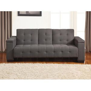 Vente-unique.ch Schlafsofa Klappsofa 3-Sitzer - Microfaser - Grau - DEVONSHIRE