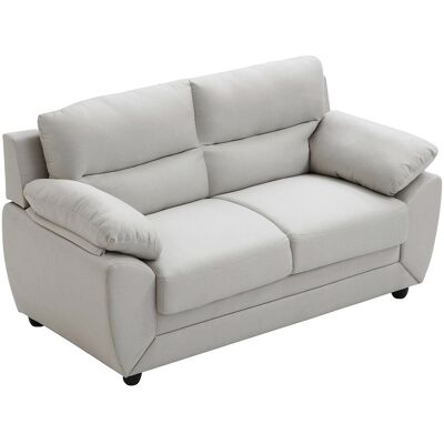 Vente-unique Sofa 2-Sitzer - Stoff - Beige - MANOA Vente-unique Sofa 2-Sitzer - Stoff - Beige - MANOA