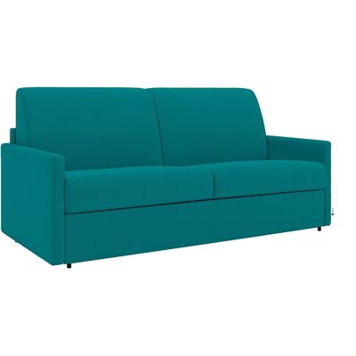 VENTE-UNIQUE Türkis 3-Sitzer Schlafsofa - Schnelles Öffnungsmechanismus VENTE-UNIQUE Türkis 3-Sitzer Schlafsofa - Schnelles Öffnungsmechanismus