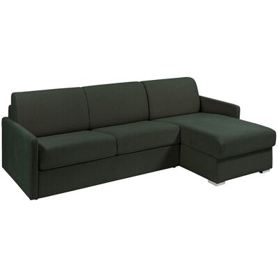 VENTE-UNIQUE Reversibles grünes Ecksofa-Bett - 160cm VENTE-UNIQUE Reversibles grünes Ecksofa-Bett - 160cm
