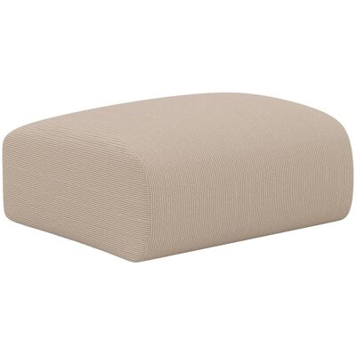 Vente-unique Hocker - Samt-Stoff - Beige - POGNI von Maison Céphy Vente-unique Hocker - Samt-Stoff - Beige - POGNI von Maison Céphy