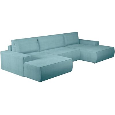 Amelia Velours Blau Ecksofa - Schlafcouch Amelia Velours Blau Ecksofa - Schlafcouch