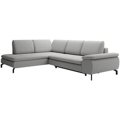 Vente-unique Großes Ecksofa mit Schlaffunktion - Ecke links - Strukturstoff - Grau - ARCHIBALD Vente-unique Großes Ecksofa mit Schlaffunktion - Ecke links - Strukturstoff - Grau - ARCHIBALD