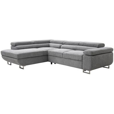 Vente-unique Ecksofa mit Schlaffunktion - Ecke links - Strukturstoff - Grau - NURAZIO Vente-unique Ecksofa mit Schlaffunktion - Ecke links - Strukturstoff - Grau - NURAZIO