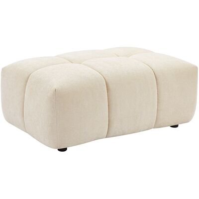 Vente-unique Hocker - Strukturstoff - Beige - APOLIU Vente-unique Hocker - Strukturstoff - Beige - APOLIU