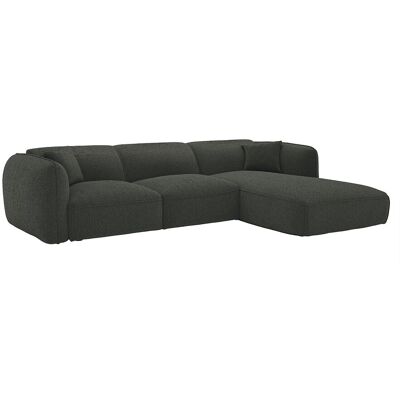 Vente-unique Ecksofa - Ecke rechts - Chenille-Stoff - Grün - CAMILIO von Maison Céphy Vente-unique Ecksofa - Ecke rechts - Chenille-Stoff - Grün - CAMILIO von Maison Céphy