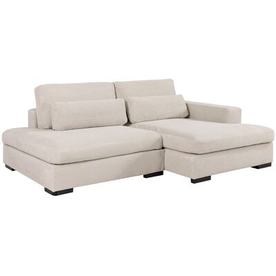 Vente-unique Ecksofa mit Schlaffunktion - Ecke rechts - Cord - Beige - SELIORA Vente-unique Ecksofa mit Schlaffunktion - Ecke rechts - Cord - Beige - SELIORA