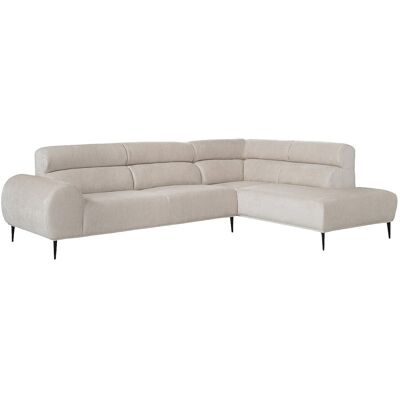 Vente-unique Ecksofa - Ecke rechts - Chenille-Stoff - Beige - MALIADA Vente-unique Ecksofa - Ecke rechts - Chenille-Stoff - Beige - MALIADA