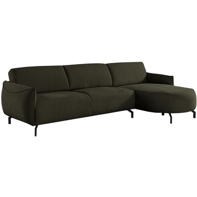 Vente-unique Ecksofa - Ecke rechts - Stoff - Grün - FERIONA Vente-unique Ecksofa - Ecke rechts - Stoff - Grün - FERIONA