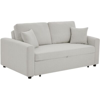 Vente-unique Schlafsofa 3-Sitzer - Stoff - Beige - INIZOR Vente-unique Schlafsofa 3-Sitzer - Stoff - Beige - INIZOR