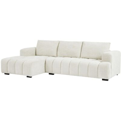 Vente-unique Ecksofa - Ecke links - Strukturstoff - Beige - BENOLA Vente-unique Ecksofa - Ecke links - Strukturstoff - Beige - BENOLA