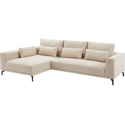 Vente-unique Ecksofa - Ecke links - Strukturstoff - Beige - TILANIA Vente-unique Ecksofa - Ecke links - Strukturstoff - Beige - TILANIA