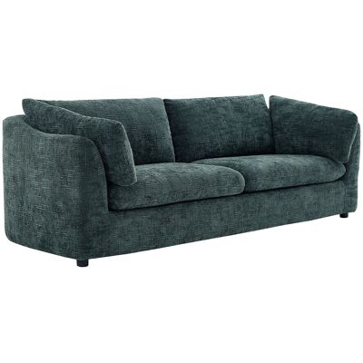 Vente-unique 3-Sitzer-Sofa aus strukturiertem grünen Stoff NURABI Vente-unique 3-Sitzer-Sofa aus strukturiertem grünen Stoff NURABI