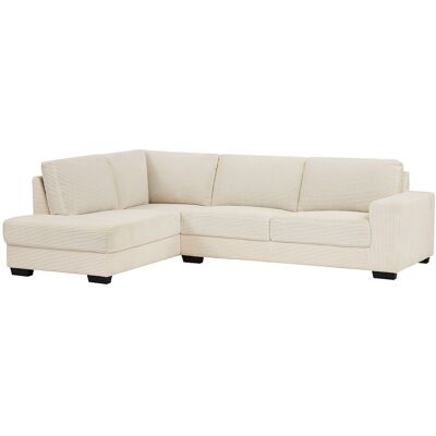Vente-unique Ecksofa - Ecke rechts - Cordvelours - Beige - MESETA Vente-unique Ecksofa - Ecke rechts - Cordvelours - Beige - MESETA