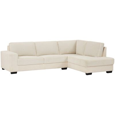 Vente-unique Ecksofa - Ecke links - Cordvelours - Beige - MESETA Vente-unique Ecksofa - Ecke links - Cordvelours - Beige - MESETA